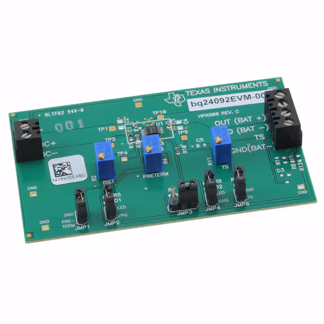 BQ24092EVM Texas Instruments  Cartes et kits d'évaluation et de démonstration